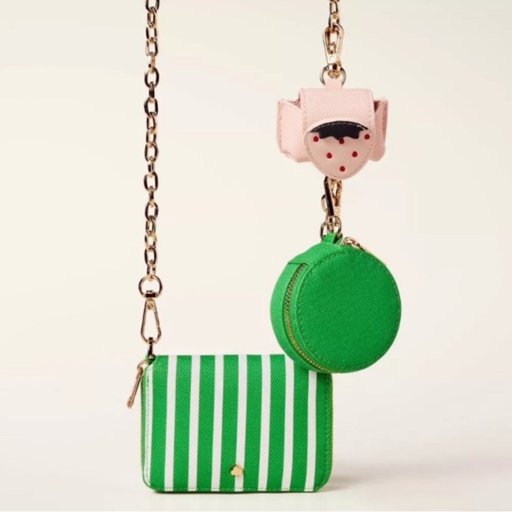 Kate Spade Green and Pink Geometric Bag